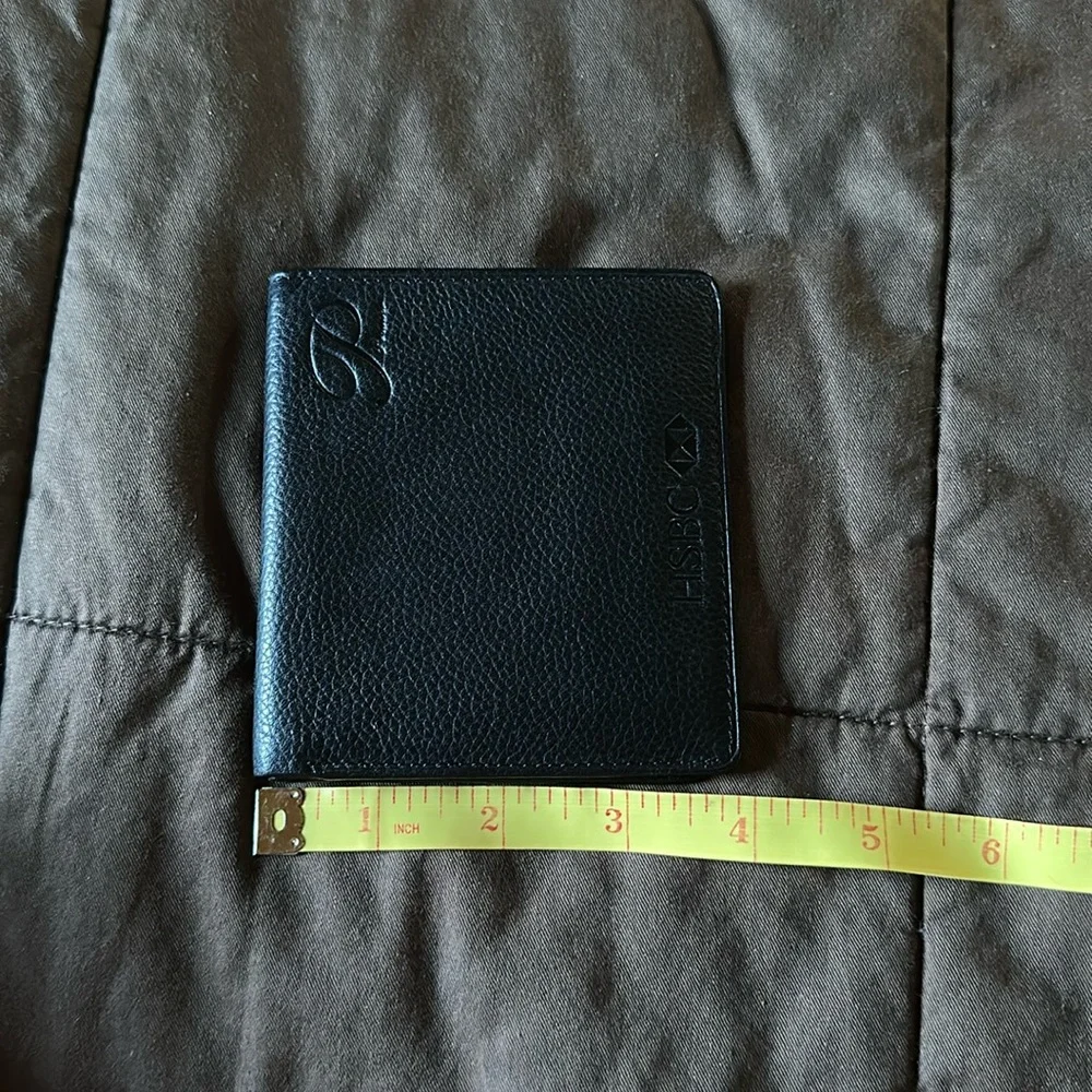 HSBC Premier Banking Leather Wallet & Checkbook Cover
